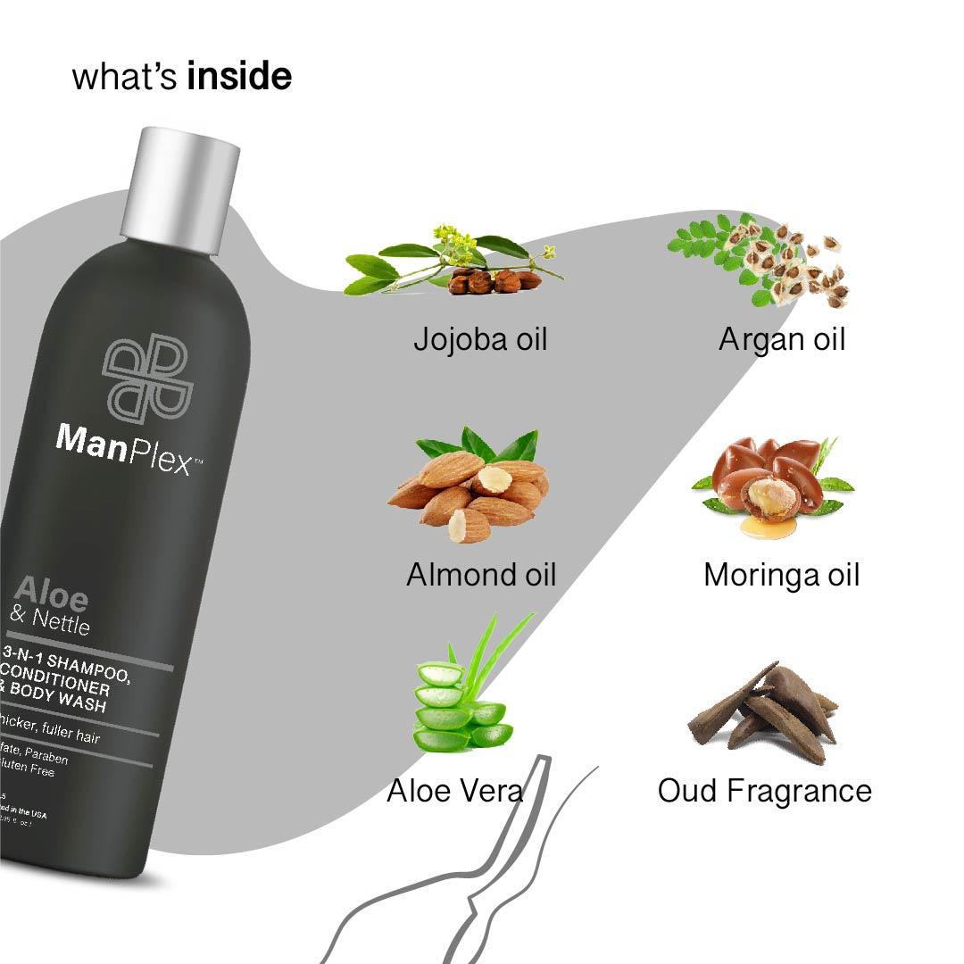 ManPlex 3 In 1 Shampoo & Conditioner and Body Wash 
